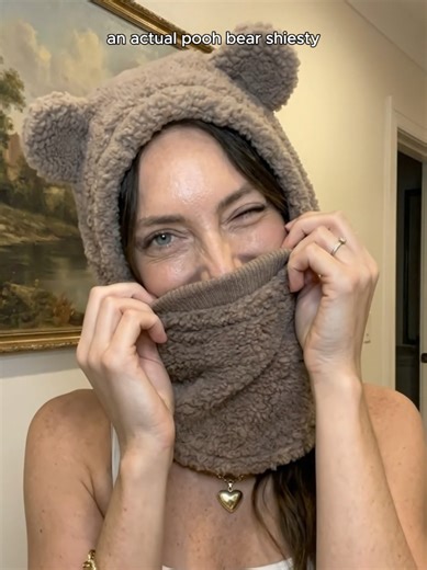 Adorable Bear Ski Mask for Cozy Winter Style