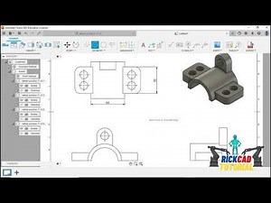 Fusion 360 Tutorial ( 2023 ) : How to Create 2D Drawing