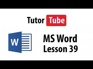Mind Luster - Learn MS Word Tutorial Lesson 39 Table Data Sorting
