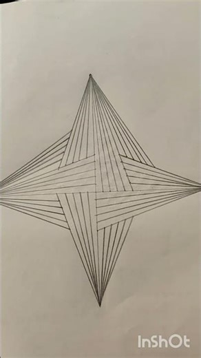3D infinate ninja star drawing