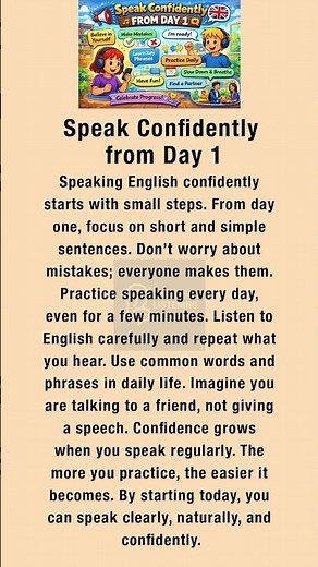 Speak Confidently from Day 1 | Learn English | Improve Your English Skills | English Speaking Skills