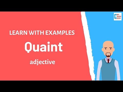 Quaint | Meaning with examples | Learn English | My Word Book