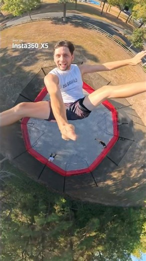 That’s the view from a High Double-Bounce! @insta360 #insta360 #insta360x5