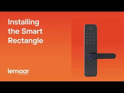 How to install a rectangular smart lock in 2 minutes