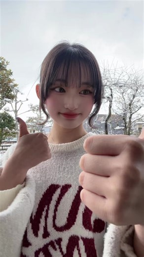 ラスト雪で楽しむTikTokの瞬間