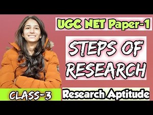 Steps of Research | Research Aptitude | UGC NET Paper-1 | In Detail | Inculcate Learning | By Ravina
