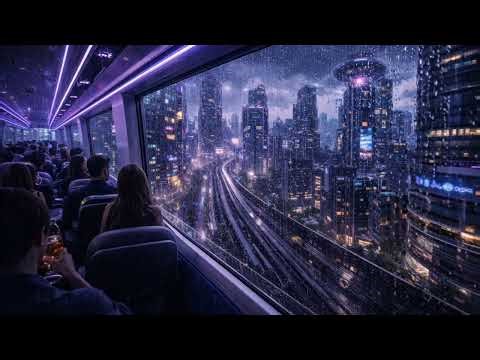 Pixel Rain (Shibuya Electro Mix) - Cyber-core Tokyo - Visualiser 