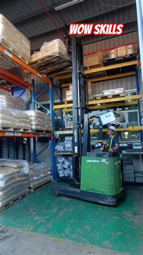 Standup Forklift Operator Skills #shorts