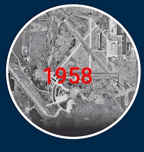 3.5K views · 313 reactions | #ThrowbackThursday Time waits for no one. Watch O’Hare’s airfield transform from the then-Douglas manufacturing site in 1945 to its modern day configuration. These photos are on display in Terminal 3’s (L Stinger) “Evolution of O’Hare” exhibit. #TBT | Chicago O'Hare International Airport | Facebook