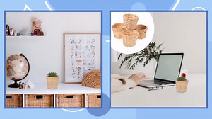 DOITOOL Mini Woven Baskets Set of 20 Portable Natural Wicker Fruit Storage Baskets for Home Decor Office Party Favors and Craft Display 4.7X2.9X4.7 Inches