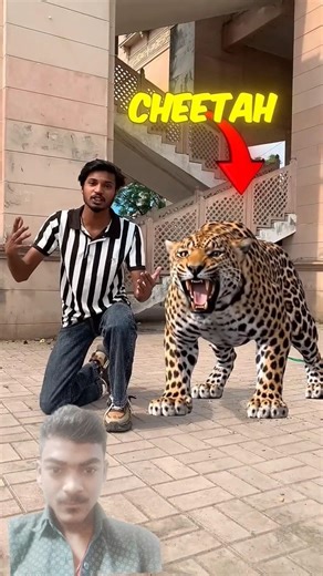 Man vs cheetah #3danimation running shoes 😮 price hai 5000000 #comedy #skydancer #jumpy #bungeerun