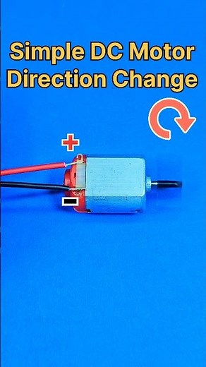 Simple DC Motor Direction Change ❤️ Easy to Control Direction #dcmotor #shorts #ytshorts