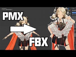 How to convert pmx model to fbx format?