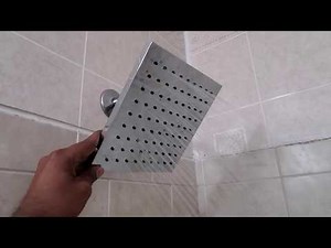 How to install a Modern square 8" showerhead diy