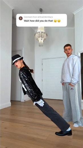 Jasmin is defying gravity… 😱 100K LIKES FOR THE BEHIND THE SCENES! 🎥 #shorts #michaeljackson