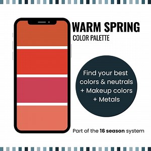 Warm Spring Color Palette – Personal Color Analysis (PDF Guide) - Etsy UK