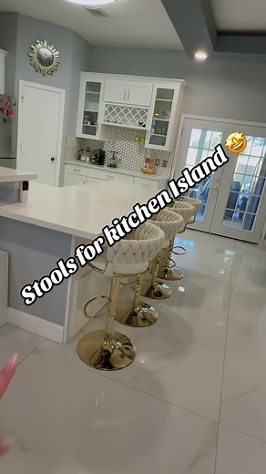 Gold Swivel Bar Stools for Kitchen Island