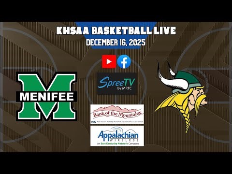 KHSAA Basketball LIVE | Menifee County vs Rowan County - DBL Header | December 16, 2025