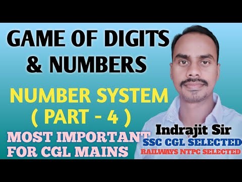 DIGITS & NUMBERS ( PART- 1 ) | NUMBER SYSTEM ( PART - 4 )