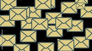 Mail envelope appearing on screen animation