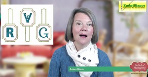 Lunchtime learning! Searching the Embrilliance website for designs like this keyfob and then customizing it in Embrilliance Essentials. Lisa will show you how to copy and paste, group your designs and even use the align and distribute so that they are all lined up perfectly and efficiently. Now that you're ready to go to the machine - we color sort and save our stitch file. To access the quick tip playlist on our youtube channel: https://youtube.com/playlist?list=PLwm56yBBUPAOCfYywQJqJmE9eP-fKEy
