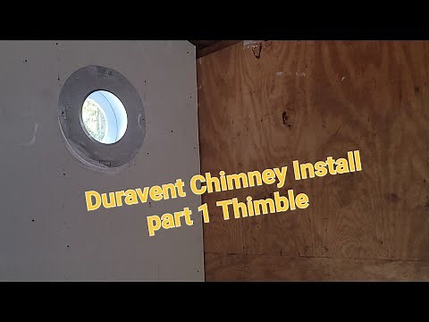 Installing a Duravent Chimney part 1 Thimble install