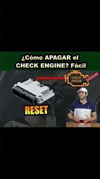 ¿Como APAGAR el CHECK ENGINE SIN ESCANNER?