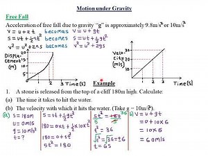 LINEAR MOTION: LESSON 6
