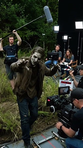 “Zombie apocalypse behind the scenes is insane 🤯” #zombie #moviebts #behindthescenes