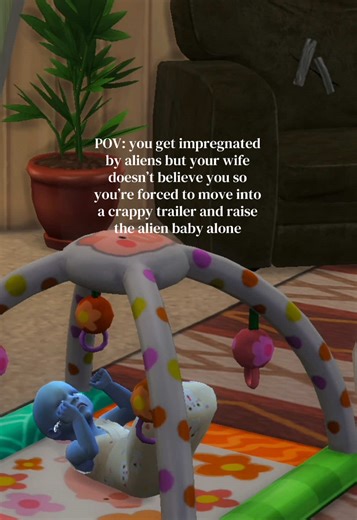 Sims 4 Alien Pregnancy Story: Trailer Life with Alien Baby