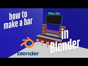 how to make a bar in blender 3d