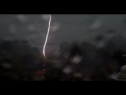 VIDEO: Lightning strike near White House; two killed