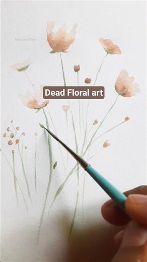 floral art with #watercolor #flowerpainting #drawingideas #floralart