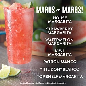 Summertime sippin’ made easy at our House! 🍉 With more than 6 twists available on our margaritas, you’re sure to find your new favorite flavor. Check out our website to learn more: https://bit.ly/3tb9blK | Miller's Ale House