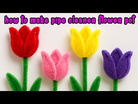 "How to Make Beautiful Flowers with Pipe Cleaners | Easy DIY Craft Tutorial"