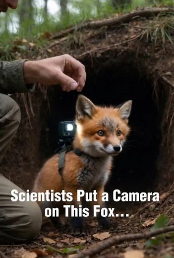 Scientists Put a Camera on This Fox… What It Found Inside the Den Is Crazy #pov #nature #animaux
