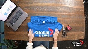 Here is how you how to make a fabric mask at home with a simple t-shirt, based on the guidelines of the CDC. RELATED: https://globalnews.ca/news/6787871/coronavirus-masks/ | Global News