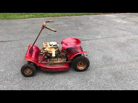 Vintage Wizard Riding Mower Clinton Engine