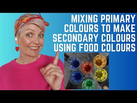 Colour Mixing with food colours and water