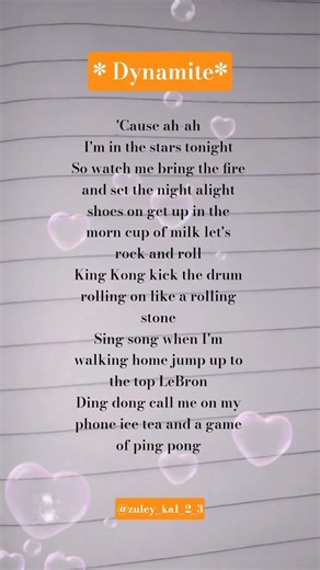 " Dynamite " - bts (lyrics song✨) || #lyricsvideo #bts