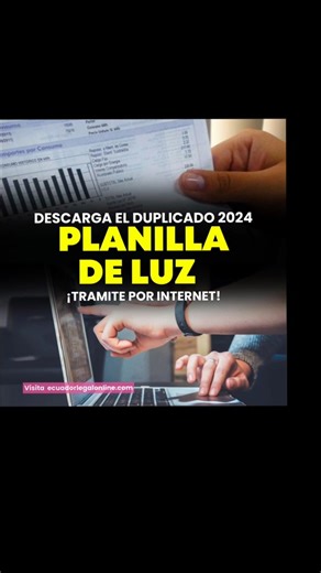Descargar planilla de luz en Ecuador