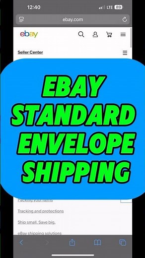 eBay Standard Envelope: The Future of Shipping Sports Cards