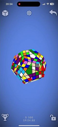 5×5×5メガミンクス系ルービックキューブに挑戦No.2！2面完成！