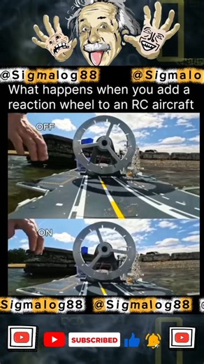 Physics Reaction Wheel on a Boat! 😱 #respect #animation #motivation #education #science
