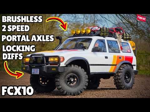Retro Toyota Goodness! - Fair RC FCX10 Brushless Tri-Colour Mod Review