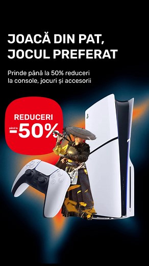 ☁️🎮 Chiar și când afară e posomorât, tu nu ai timp de plictiseală! 😎Alege acum cu până la 50% reduceri console, jocurile tale preferate și accesorii.🤘 🕹️Comandă online sau vino să le iei din Darwin Store! | Darwin.md
