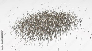 tanzania map. Group of people walk and create a map of tanzania.