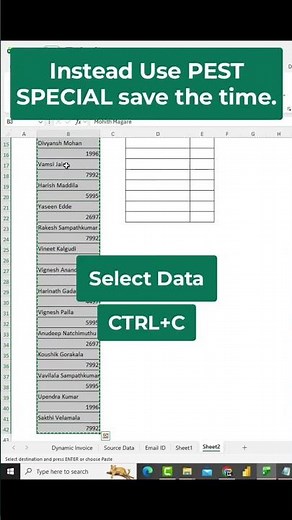 Learn how to separate text from numbers in Excel using the Powerful Ctrl + G #excel #microsoftexcel