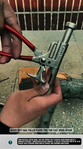 Heavy duty nail puller pliers tool for fast wood repair #tools