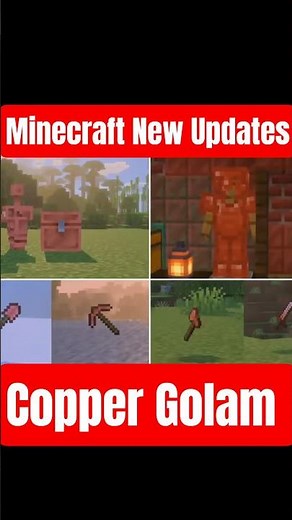 Copper Golem is BACK! 🔥 New Copper Tools & Chests in Minecraft Update!